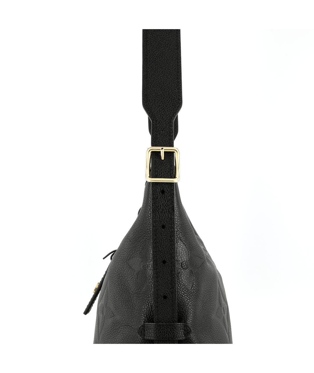 LOUIS VUITTON Черная кожаная сумка через плечо, фото 9