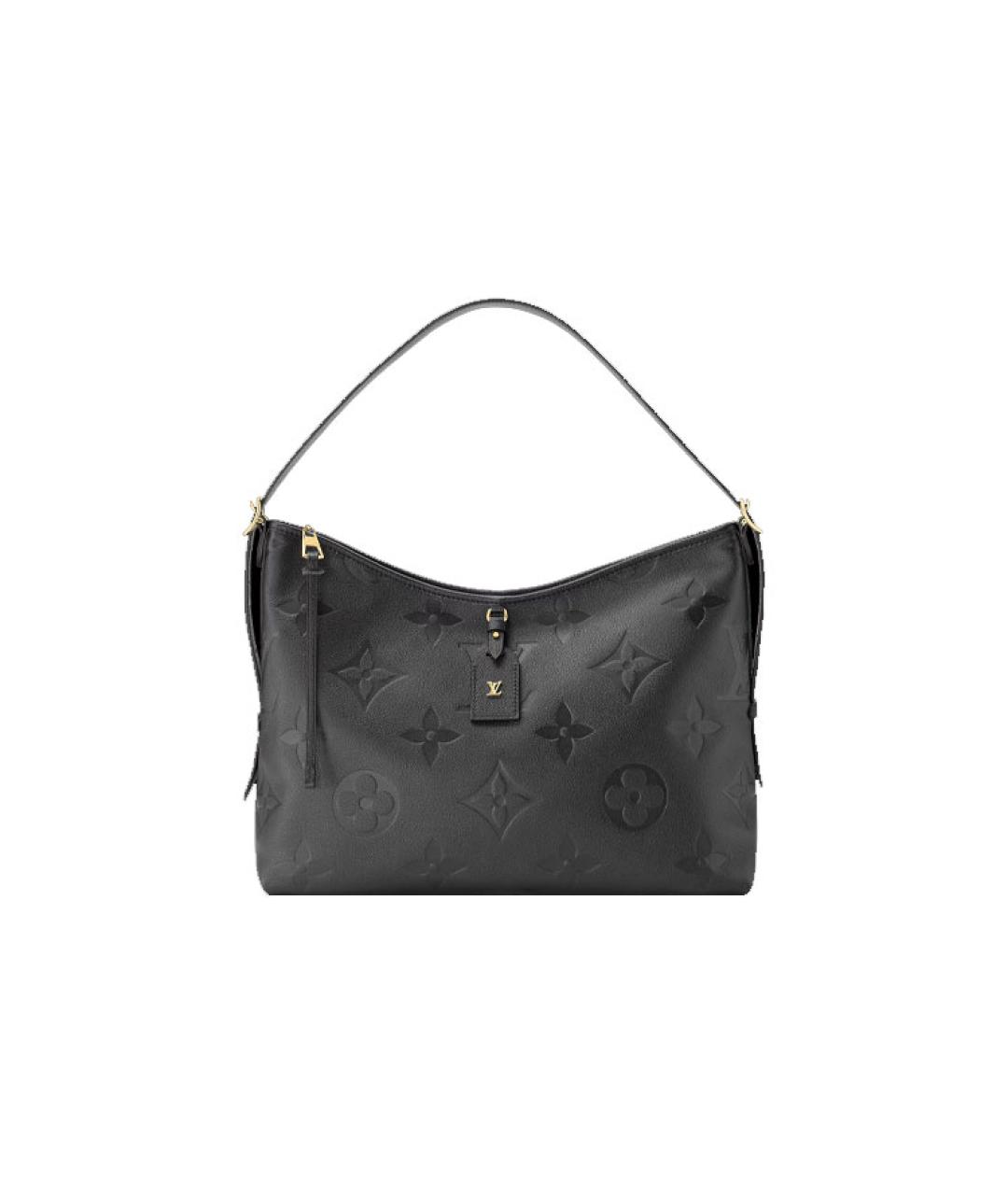 LOUIS VUITTON Черная кожаная сумка через плечо, фото 1