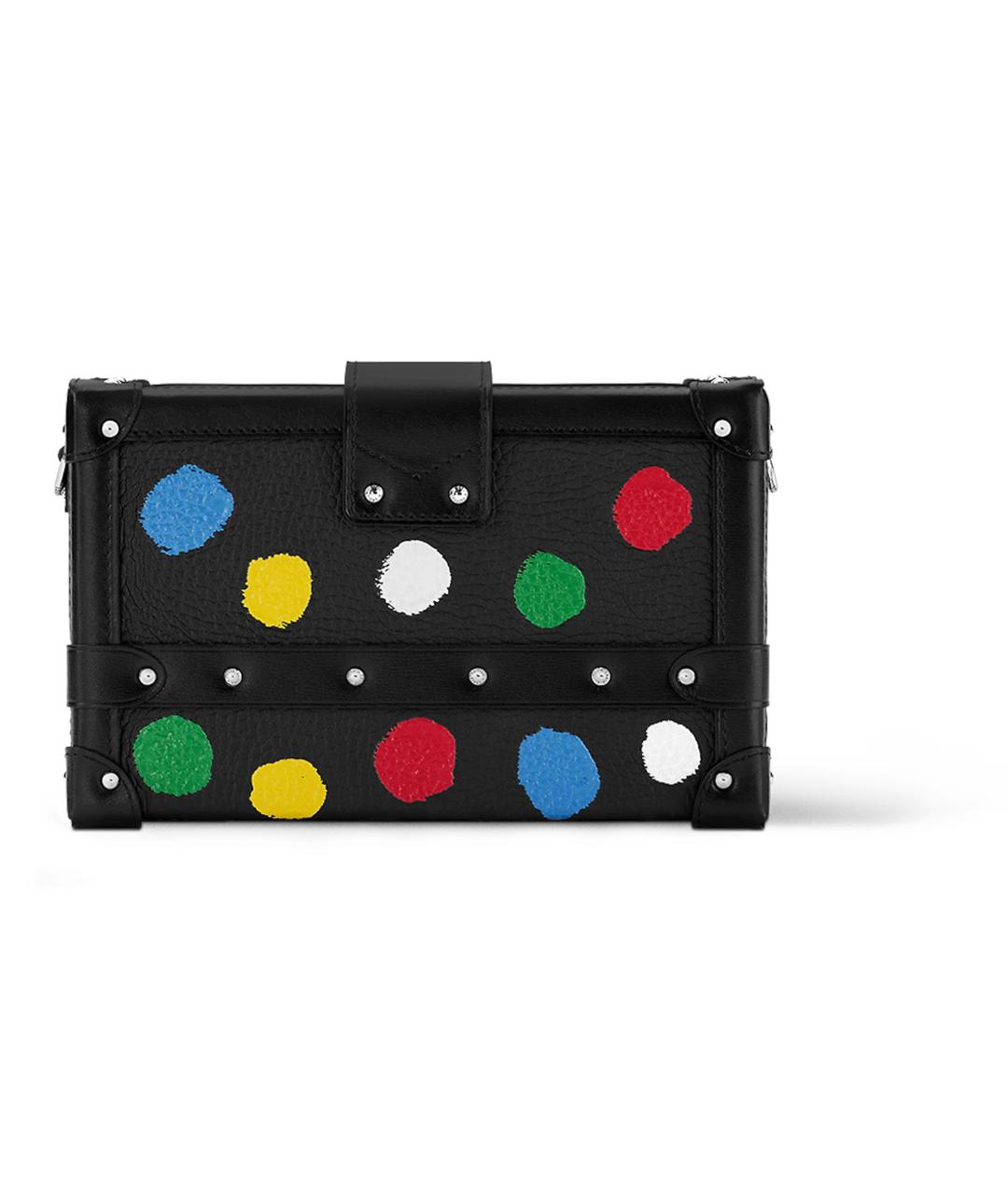 LOUIS VUITTON Черная кожаная сумка через плечо, фото 3