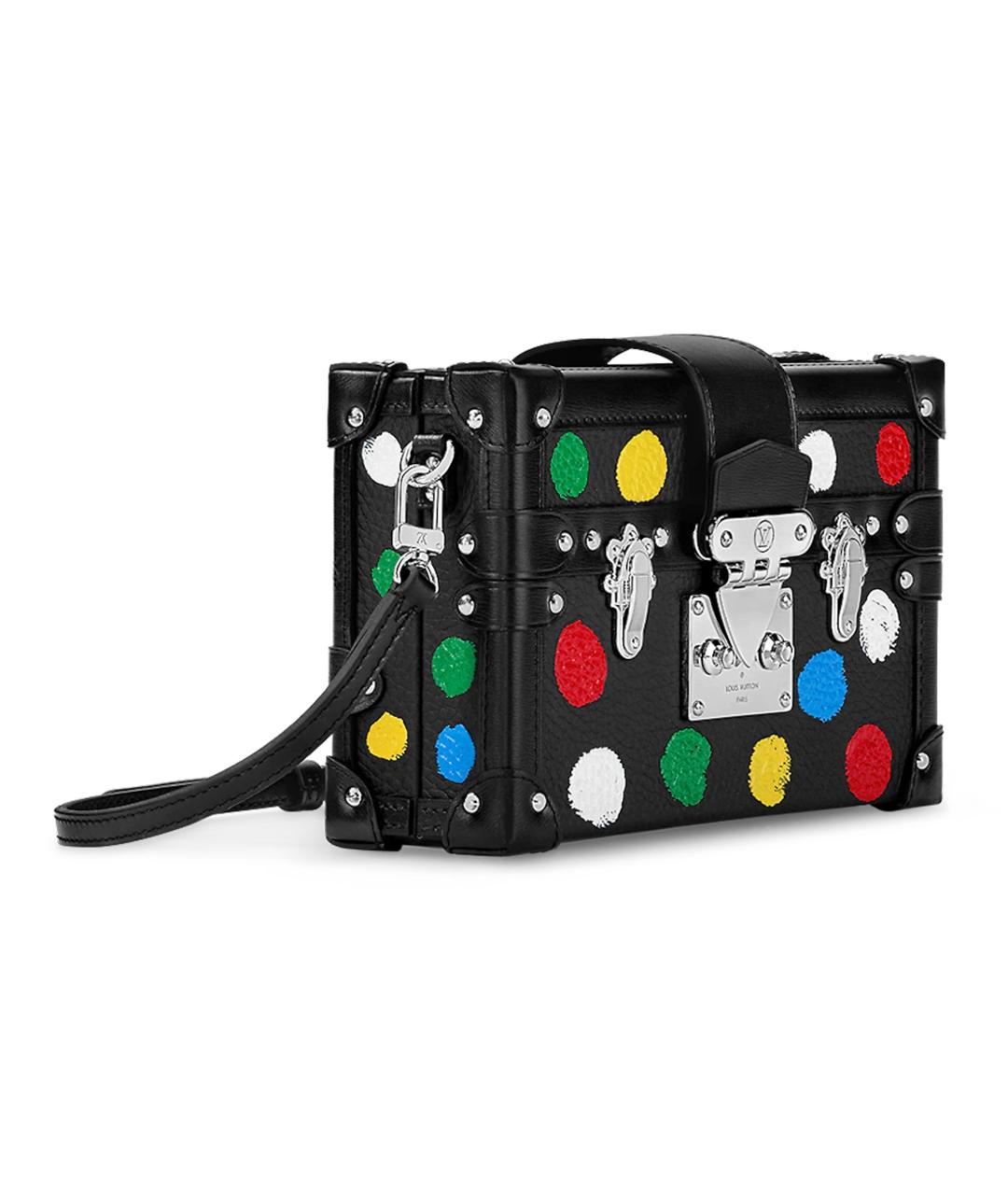 LOUIS VUITTON Черная кожаная сумка через плечо, фото 2