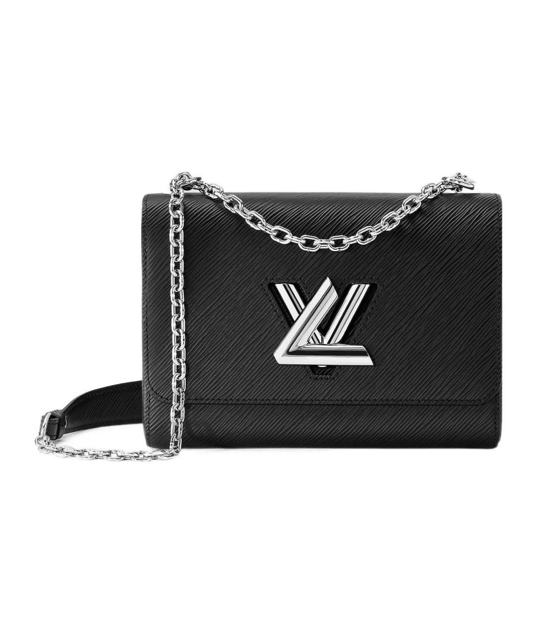 LOUIS VUITTON Черная кожаная сумка через плечо, фото 1