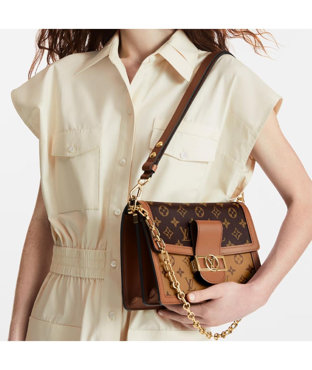 LOUIS VUITTON Коричневая сумка через плечо, фото 8