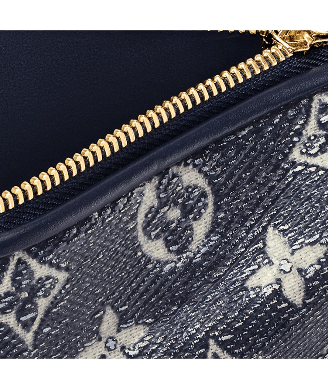 LOUIS VUITTON Темно-синяя сумка через плечо, фото 5
