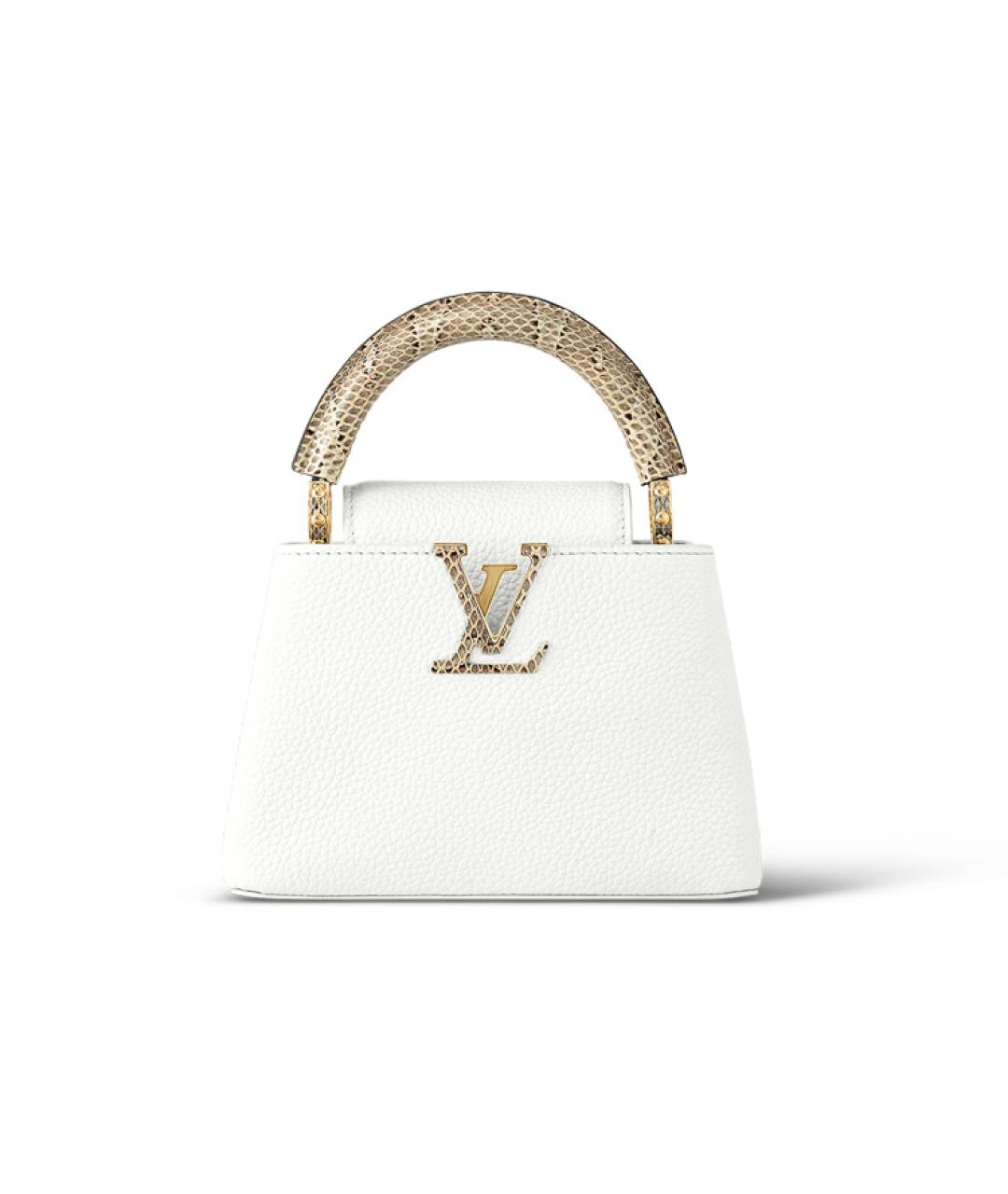 LOUIS VUITTON Белая кожаная сумка через плечо, фото 1