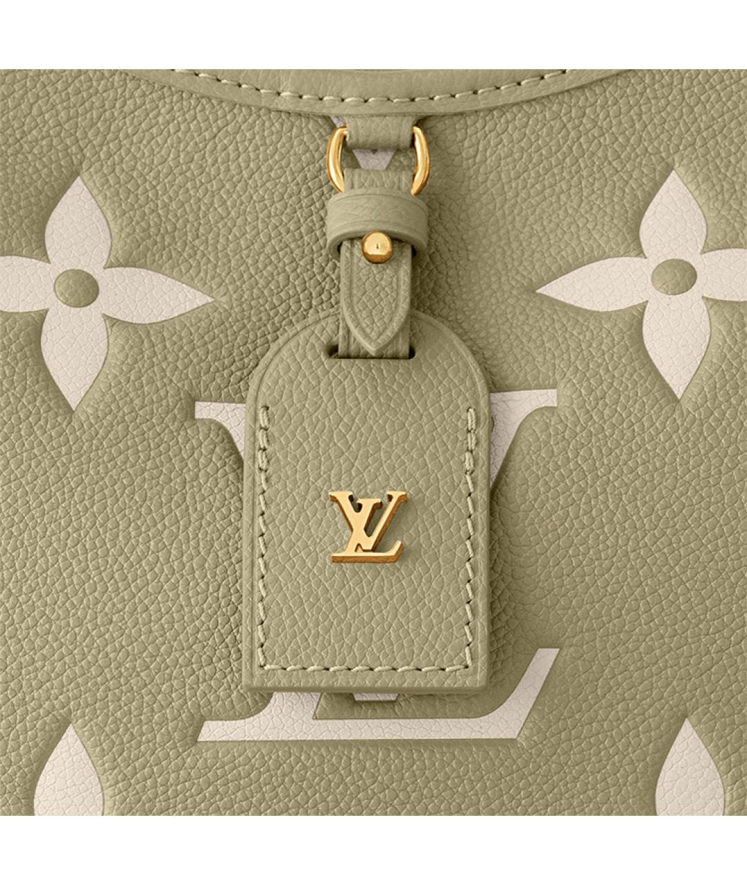 LOUIS VUITTON Хаки кожаная сумка через плечо, фото 6