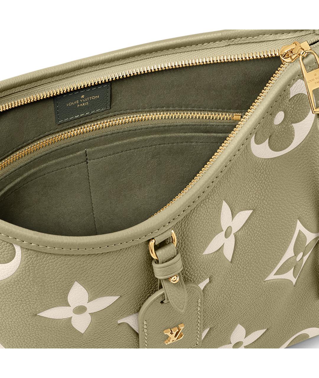 LOUIS VUITTON Хаки кожаная сумка через плечо, фото 5