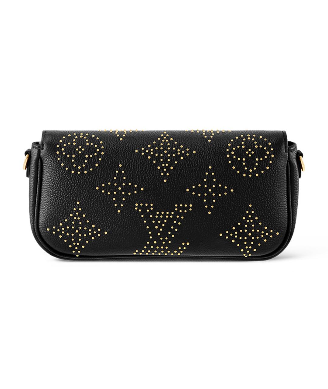 LOUIS VUITTON Черная кожаная сумка через плечо, фото 3