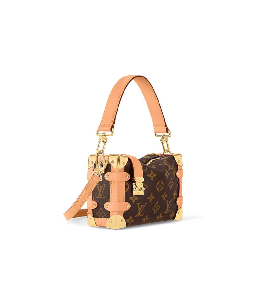LOUIS VUITTON Коричневая кожаная сумка через плечо, фото 2