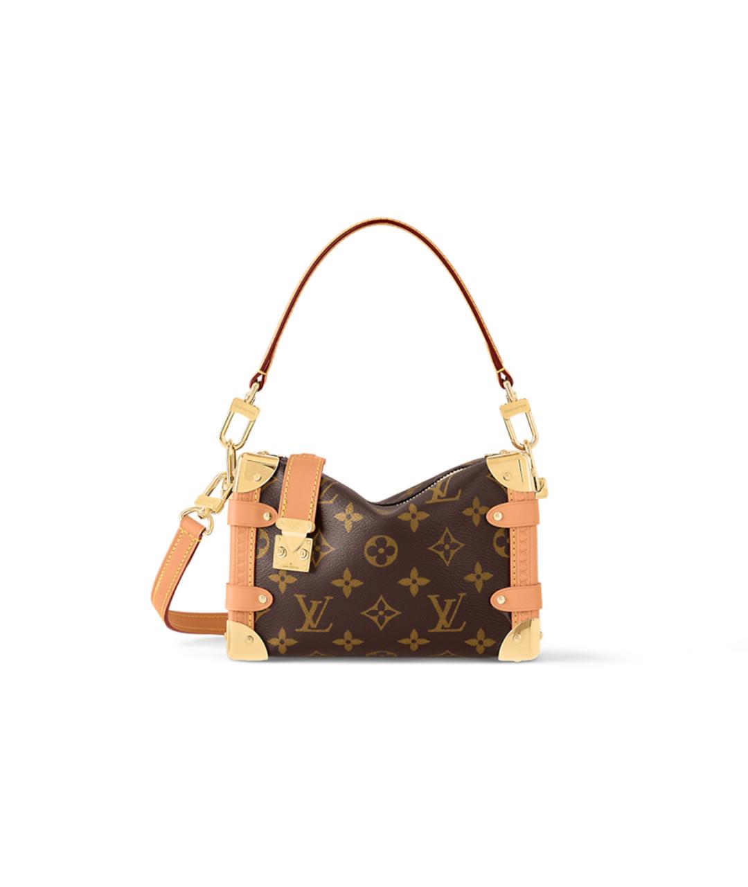 LOUIS VUITTON Коричневая кожаная сумка через плечо, фото 1