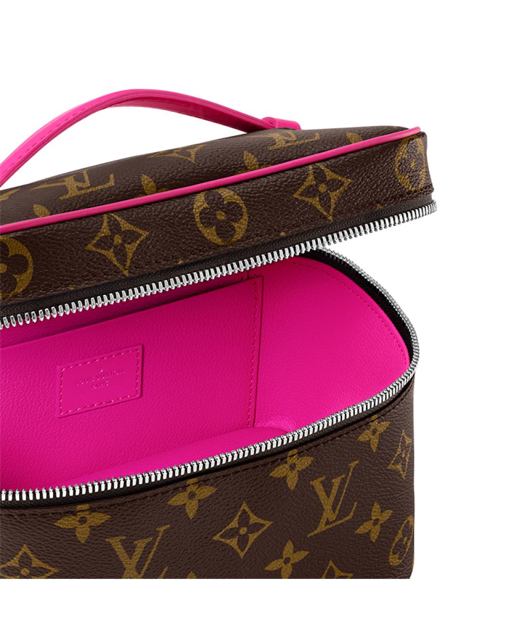 LOUIS VUITTON Коричневая косметичка, фото 5