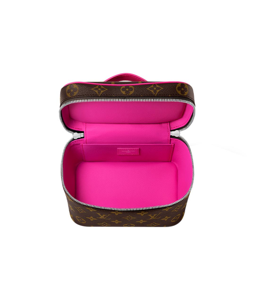 LOUIS VUITTON Коричневая косметичка, фото 4