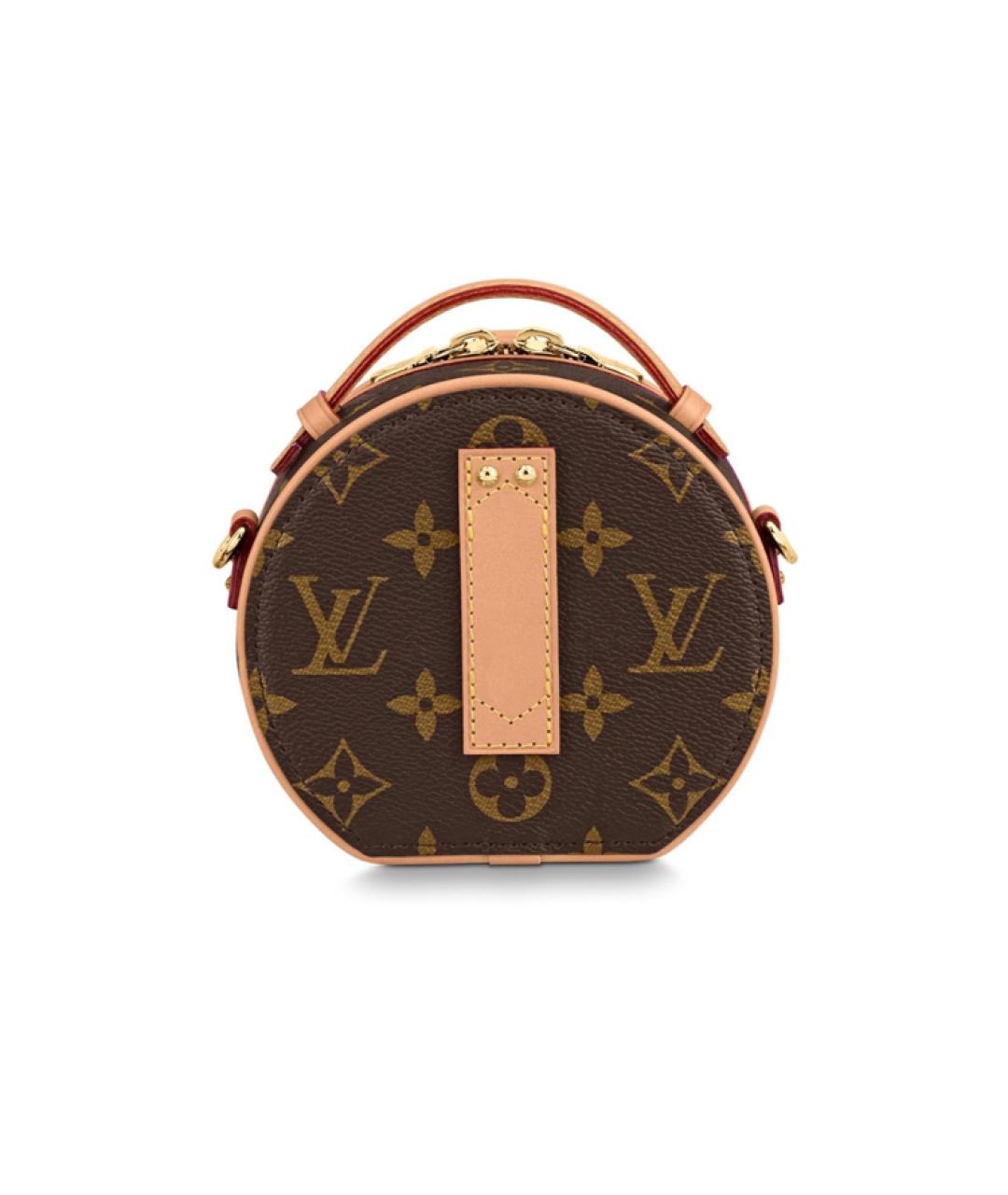 LOUIS VUITTON Коричневая кожаная сумка через плечо, фото 2