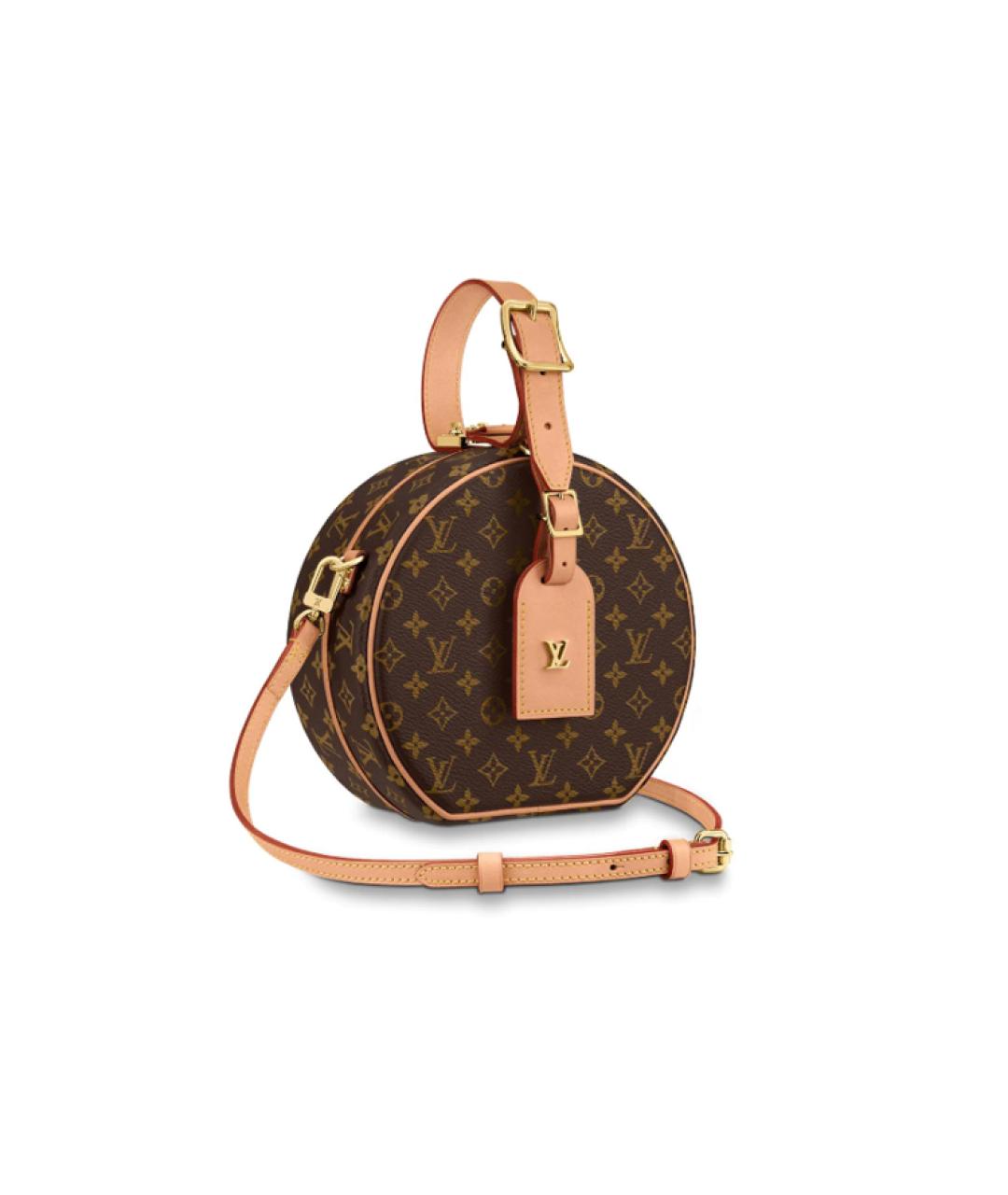 LOUIS VUITTON Коричневая кожаная сумка через плечо, фото 1