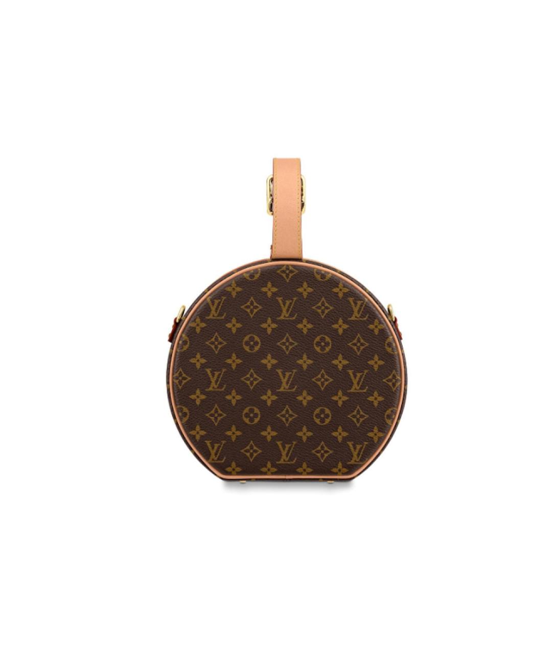 LOUIS VUITTON Коричневая кожаная сумка через плечо, фото 2