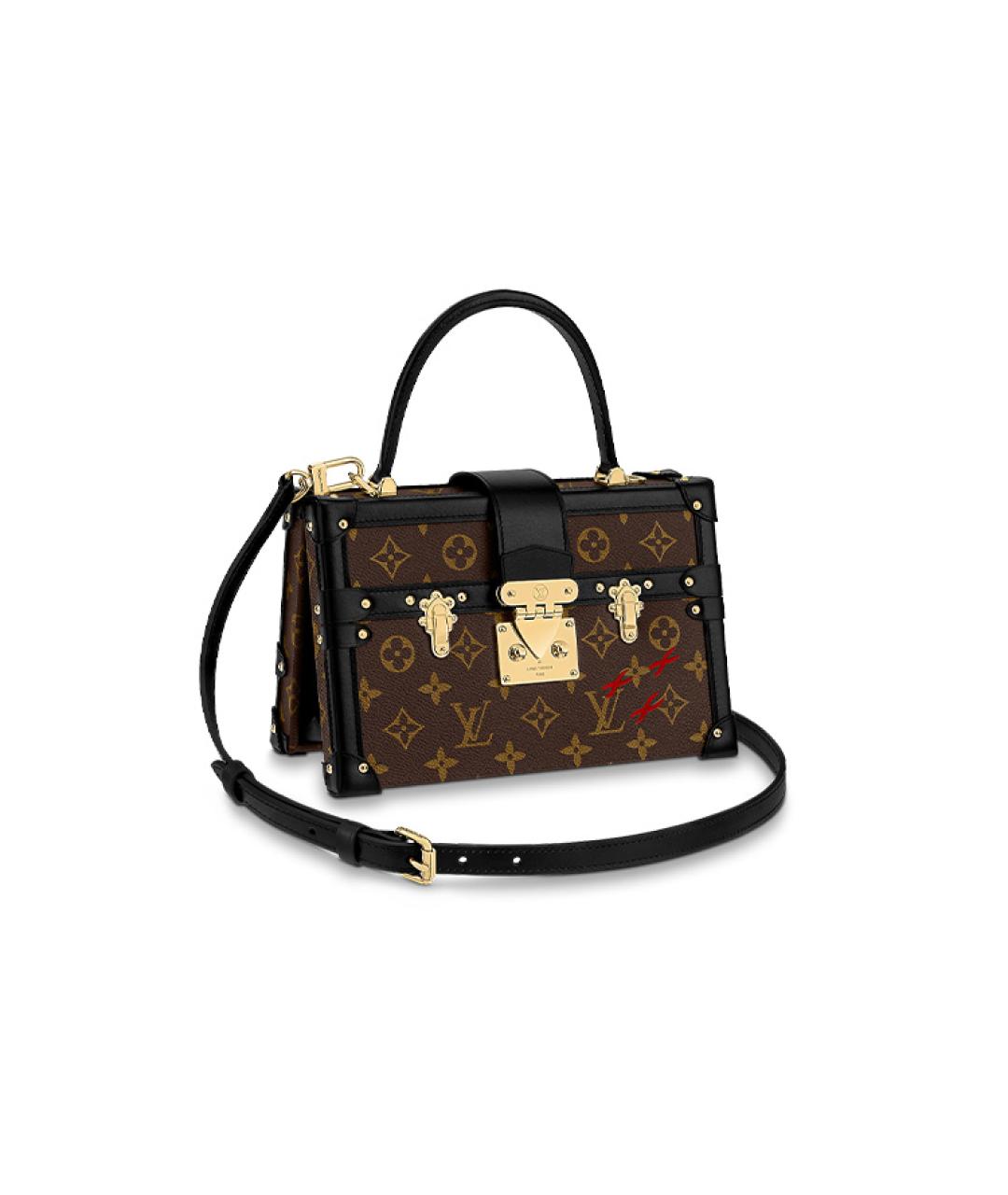 LOUIS VUITTON Коричневая кожаная сумка через плечо, фото 1