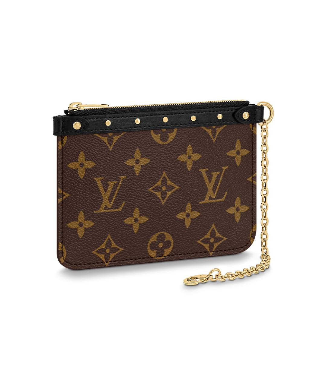 LOUIS VUITTON Коричневая кожаная сумка через плечо, фото 4