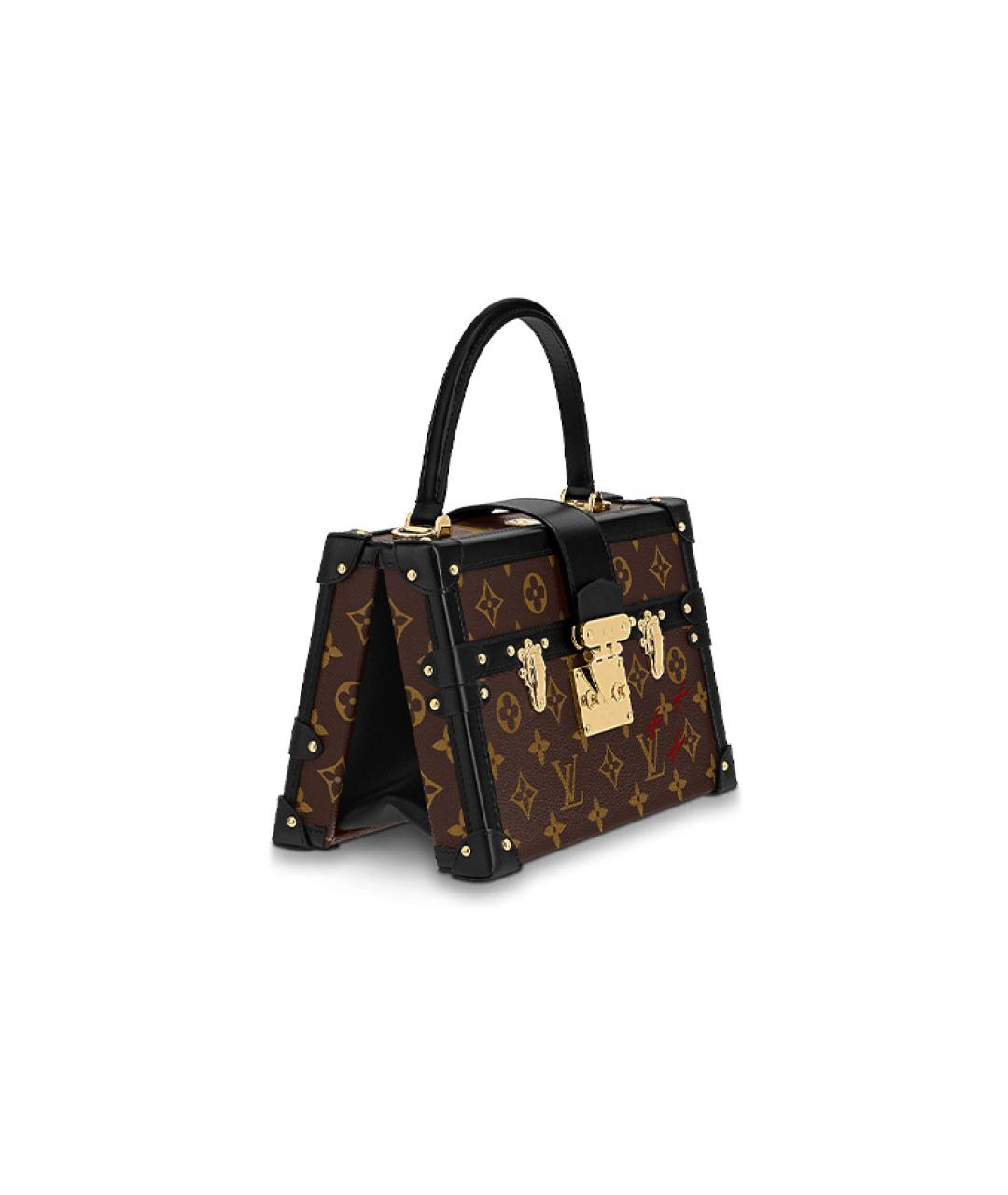 LOUIS VUITTON Коричневая кожаная сумка через плечо, фото 2