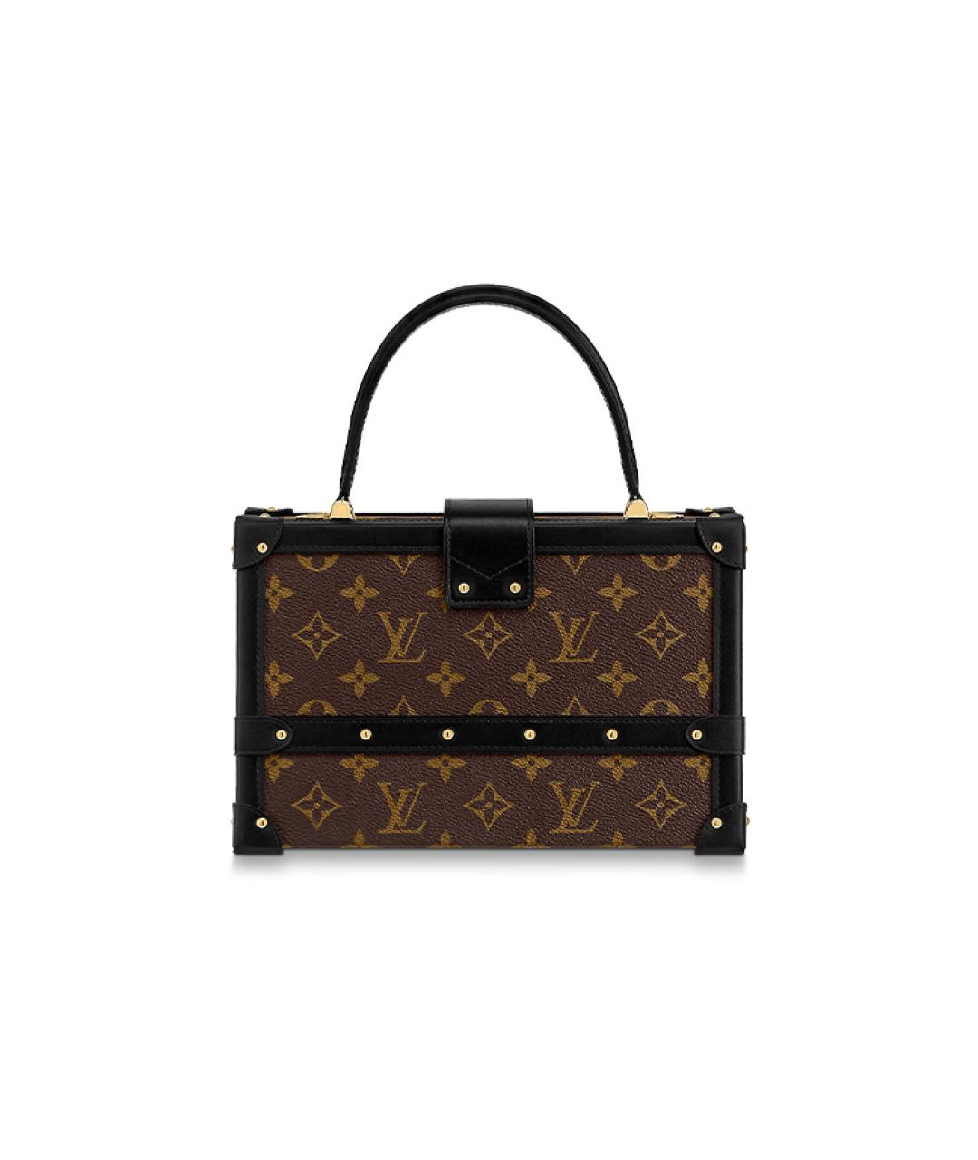 LOUIS VUITTON Коричневая кожаная сумка через плечо, фото 3