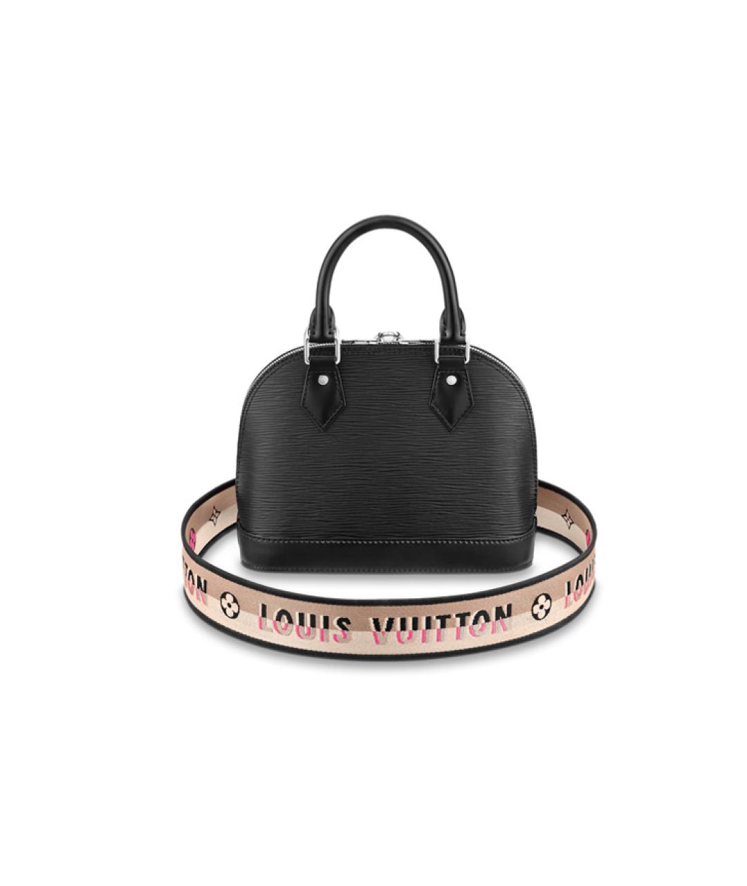 LOUIS VUITTON Черная кожаная сумка через плечо, фото 3