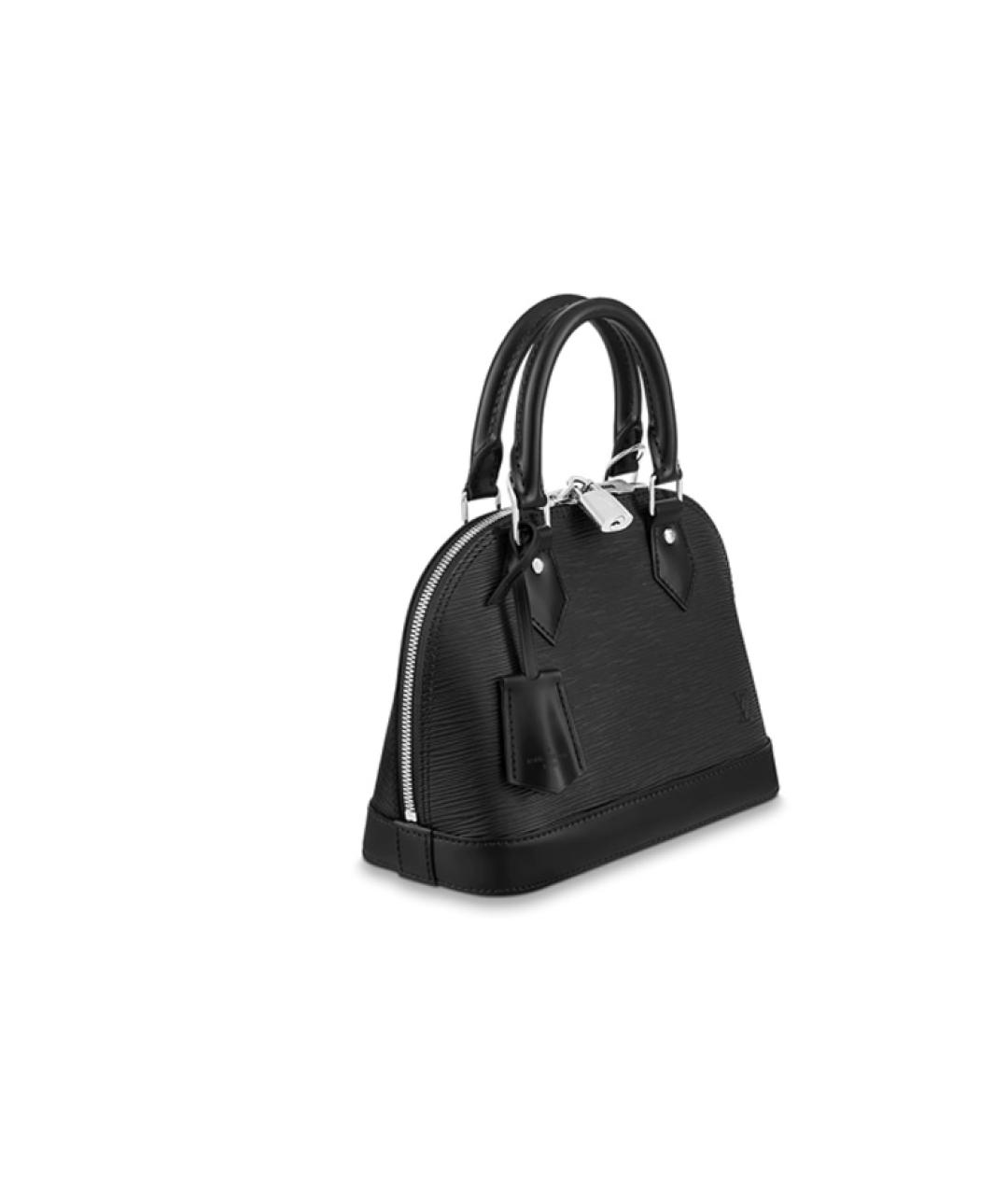 LOUIS VUITTON Черная кожаная сумка через плечо, фото 2