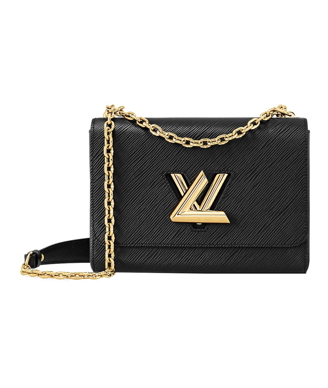 LOUIS VUITTON Черная кожаная сумка через плечо, фото 1