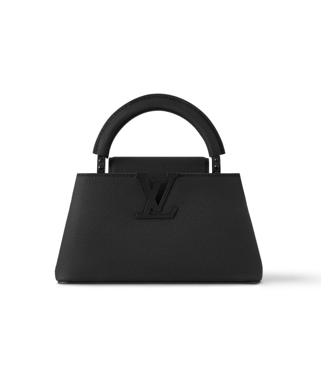 LOUIS VUITTON Черная кожаная сумка через плечо, фото 1