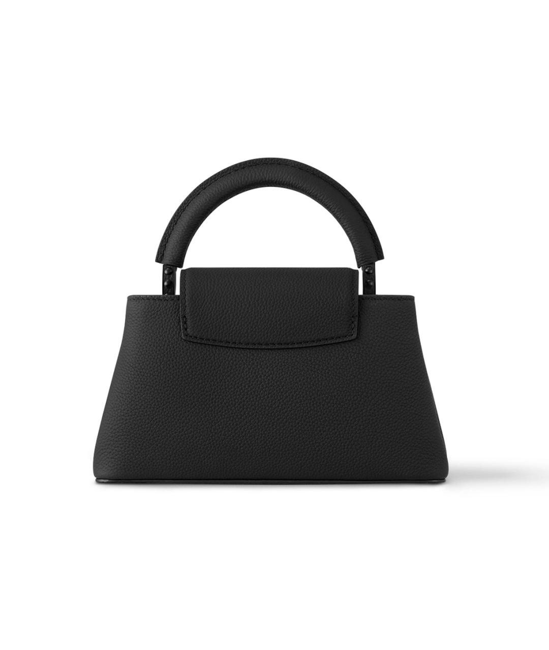 LOUIS VUITTON Черная кожаная сумка через плечо, фото 3