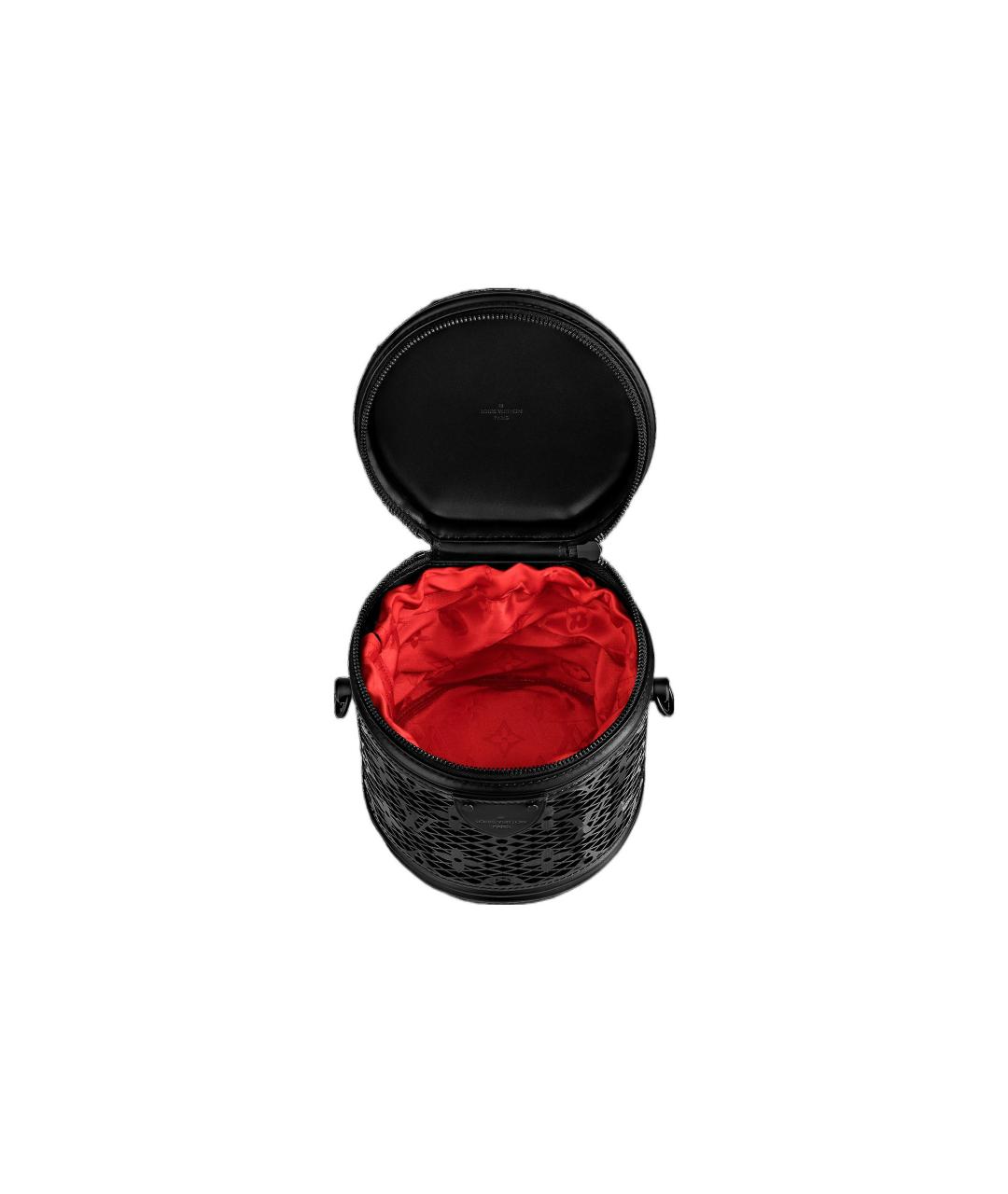 LOUIS VUITTON Черная кожаная сумка через плечо, фото 4