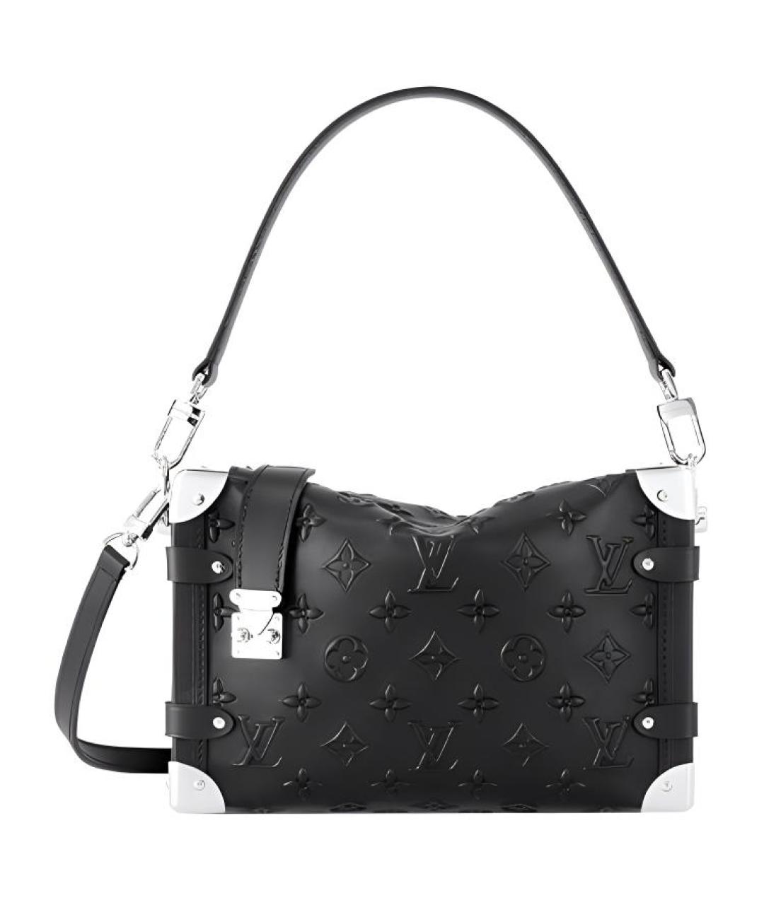 LOUIS VUITTON Черная кожаная сумка через плечо, фото 1