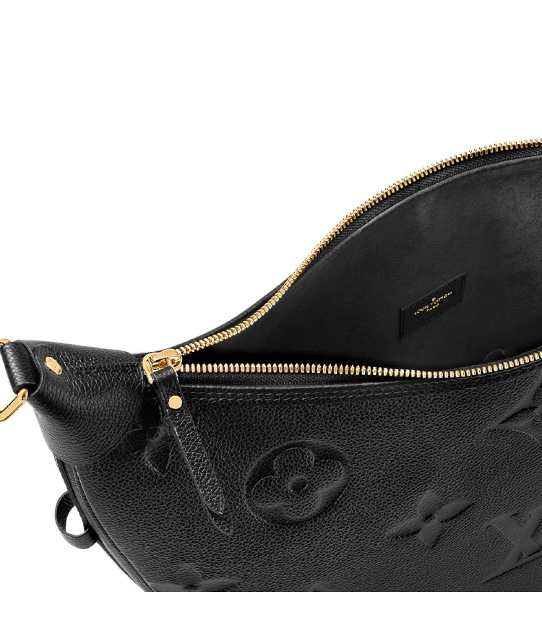 LOUIS VUITTON Черная кожаная сумка через плечо, фото 7