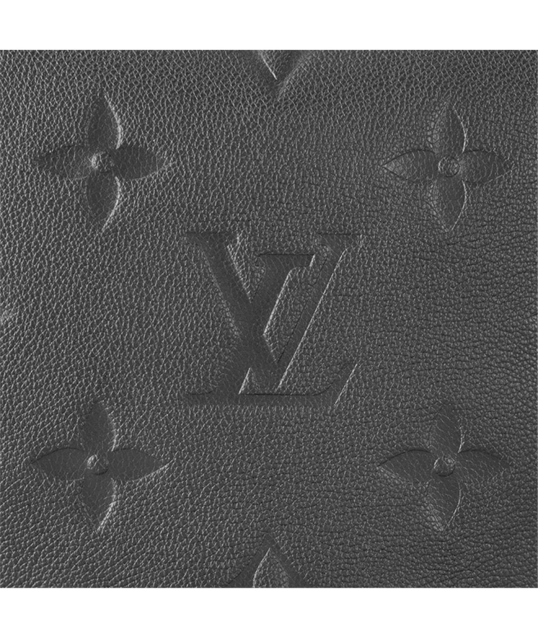 LOUIS VUITTON Черная кожаная сумка через плечо, фото 5