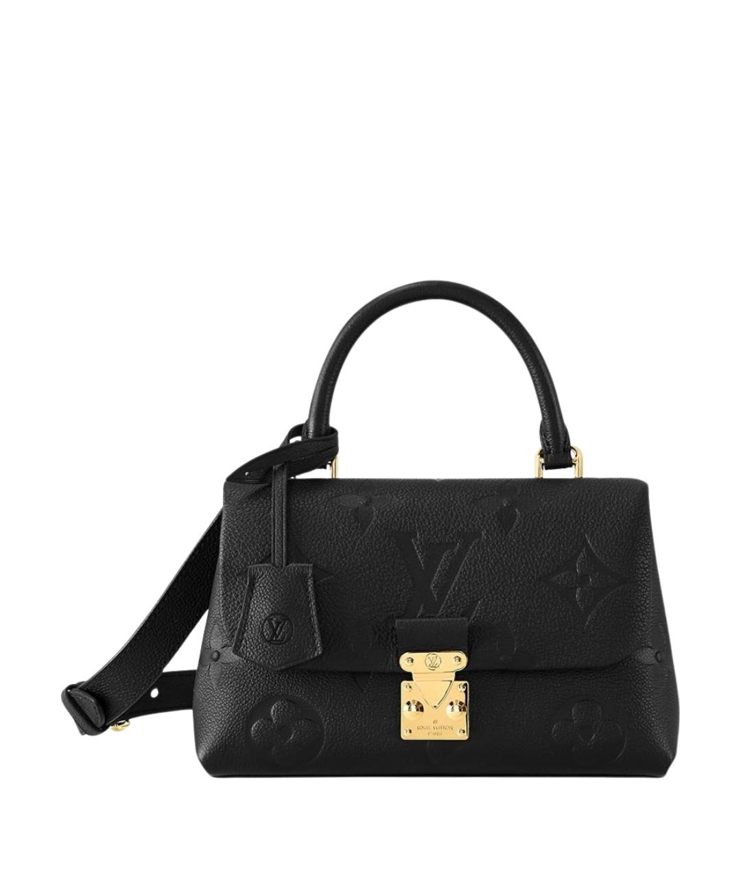 LOUIS VUITTON Черная кожаная сумка через плечо, фото 1