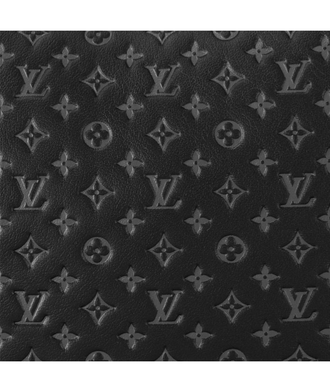 LOUIS VUITTON Черная кожаная сумка через плечо, фото 7