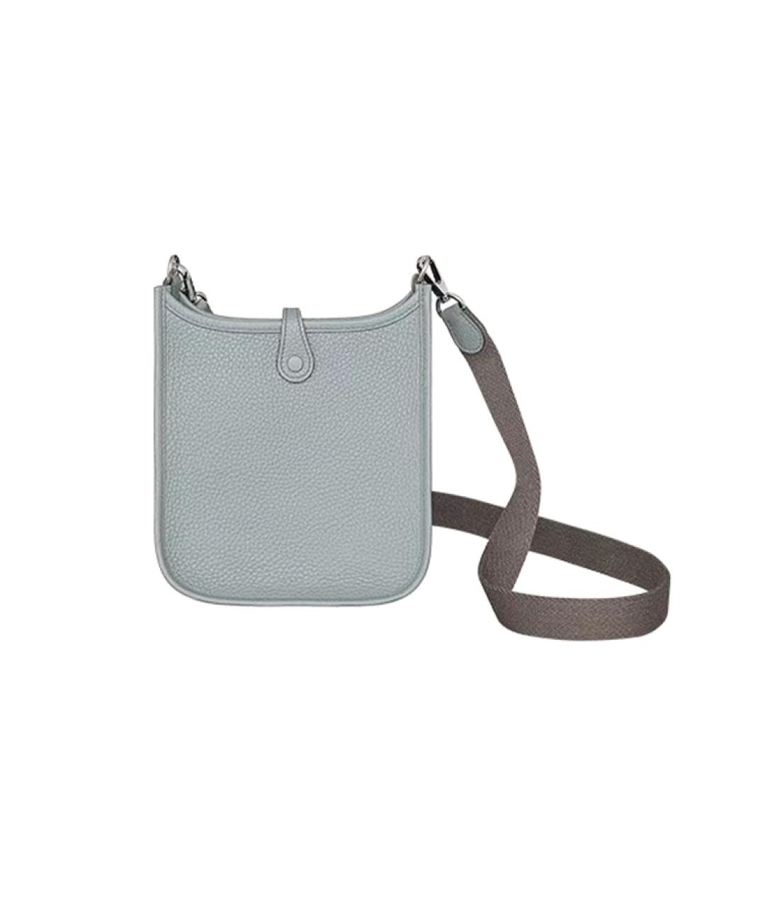 HERMES Серая кожаная сумка через плечо, фото 2