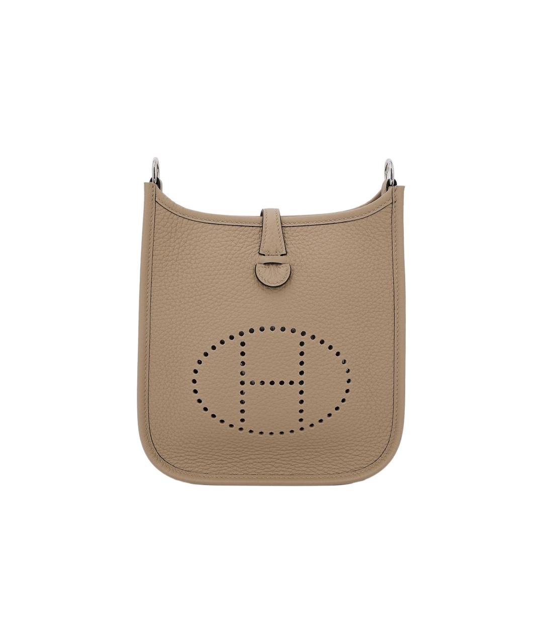 HERMES Коричневая кожаная сумка через плечо, фото 1