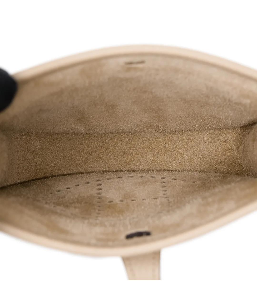 HERMES Коричневая кожаная сумка через плечо, фото 7