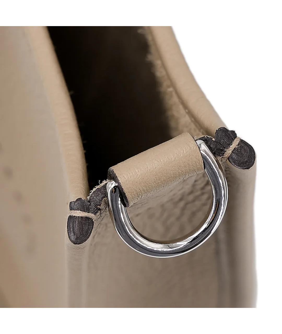 HERMES Коричневая кожаная сумка через плечо, фото 9