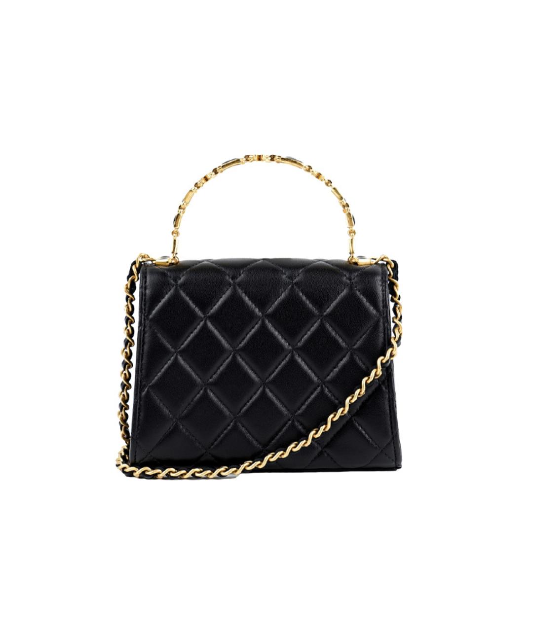 CHANEL Черная кожаная сумка через плечо, фото 3