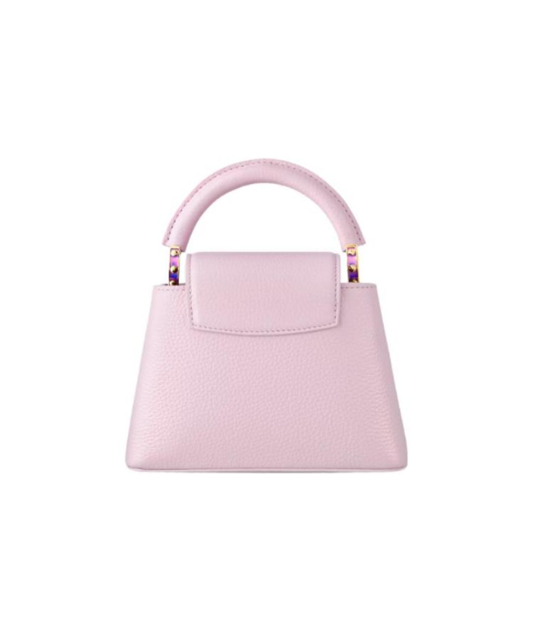 LOUIS VUITTON Розовая кожаная сумка через плечо, фото 3