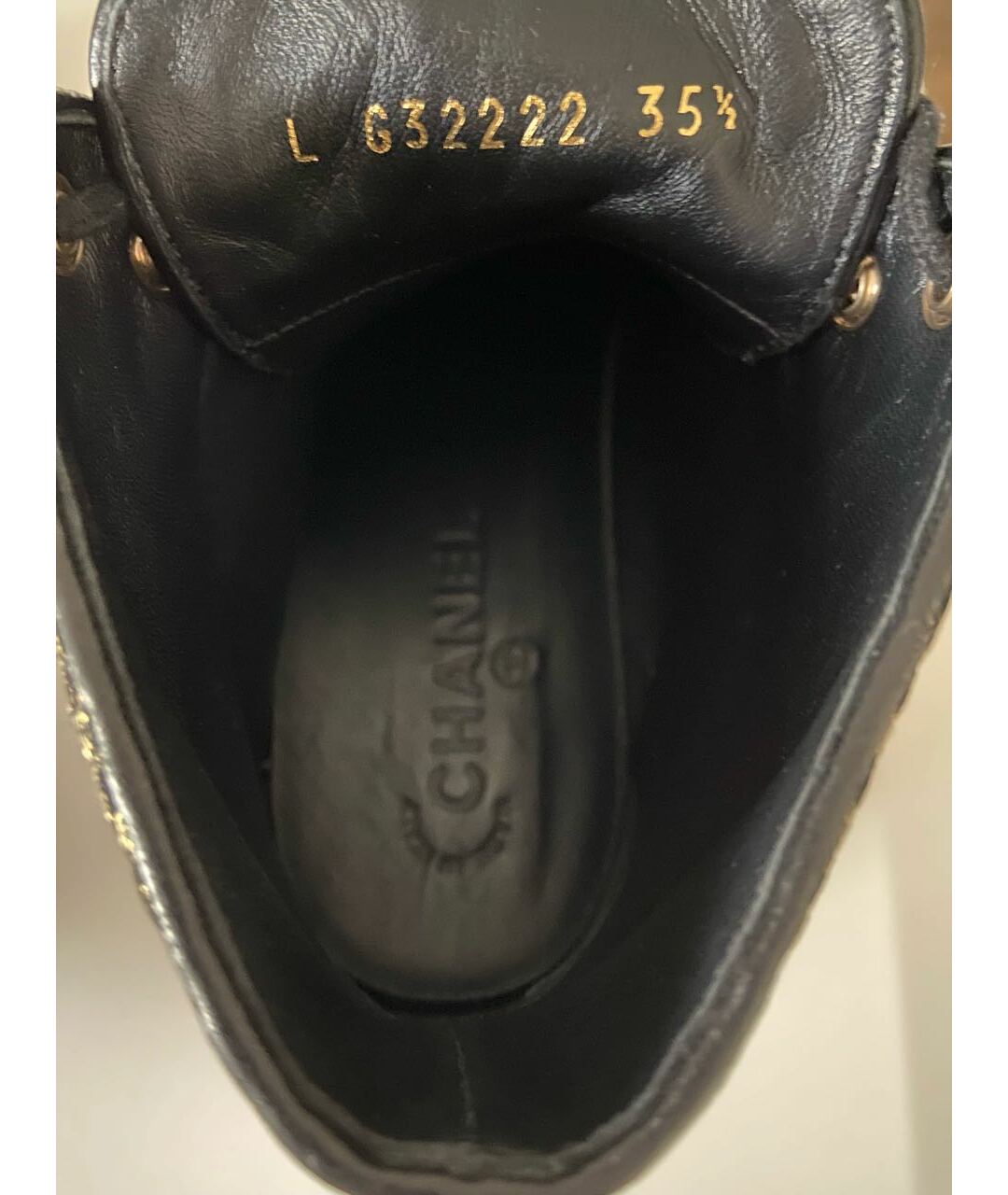 CHANEL PRE-OWNED Черные кожаные ботинки, фото 8