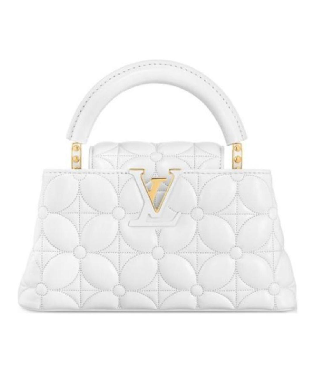 LOUIS VUITTON Белая кожаная сумка через плечо, фото 1