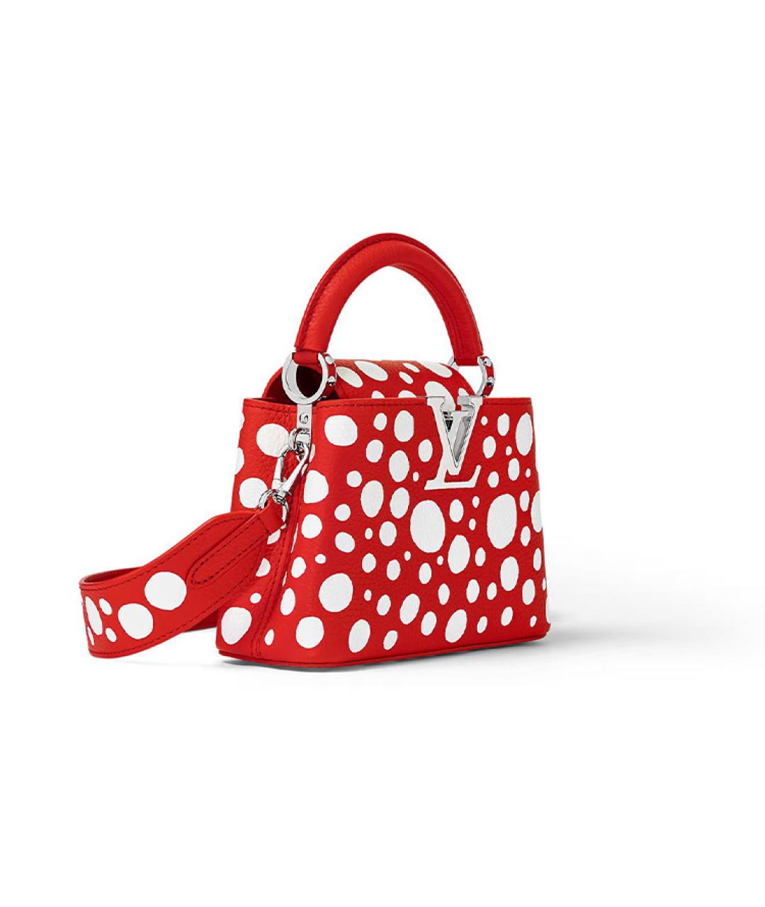 LOUIS VUITTON Красная кожаная сумка через плечо, фото 2