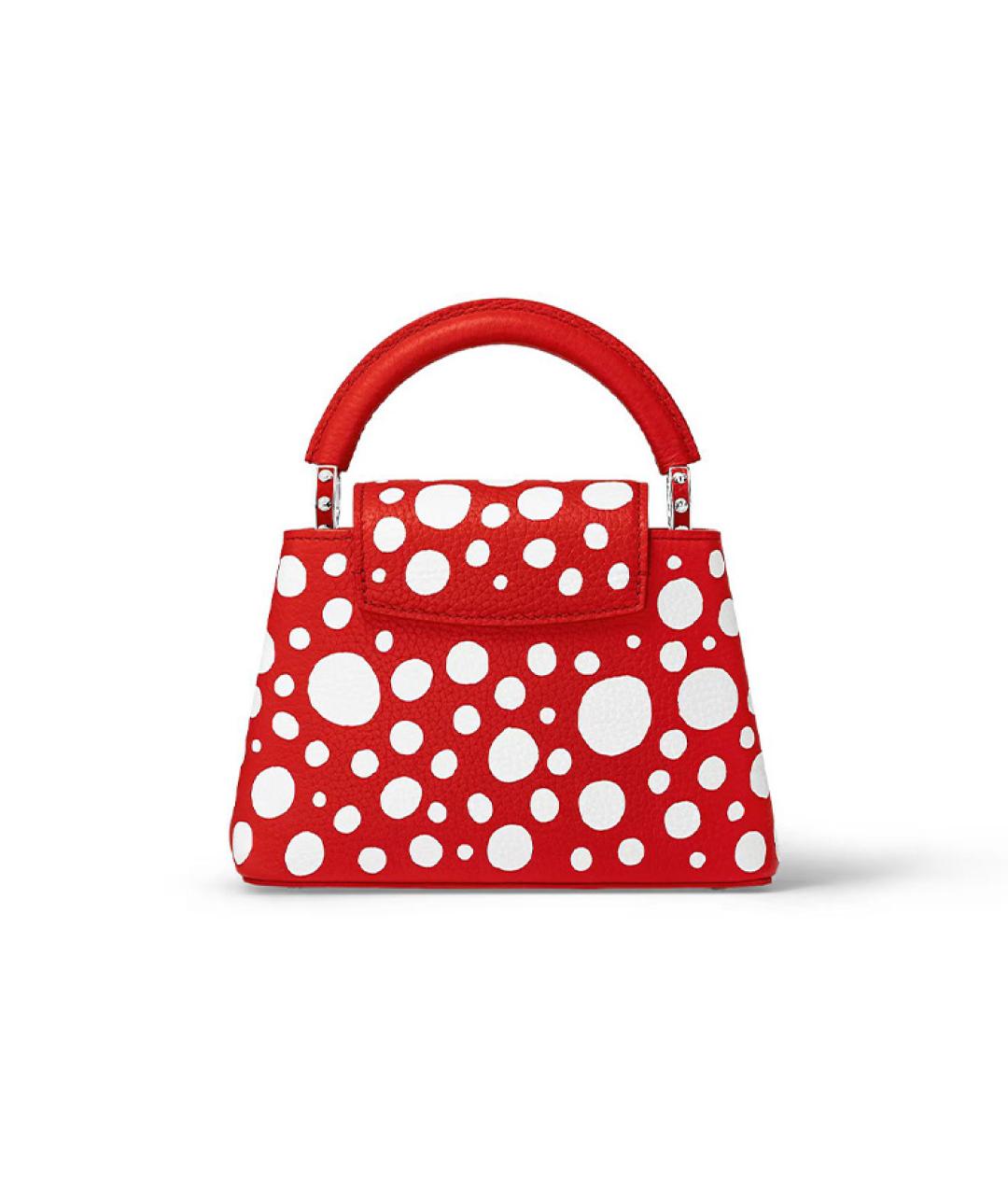 LOUIS VUITTON Красная кожаная сумка через плечо, фото 3