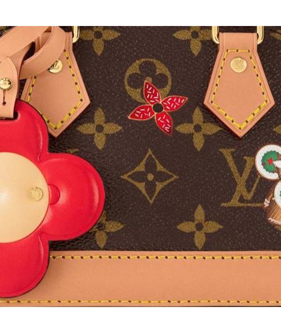 LOUIS VUITTON Коричневая кожаная сумка через плечо, фото 5