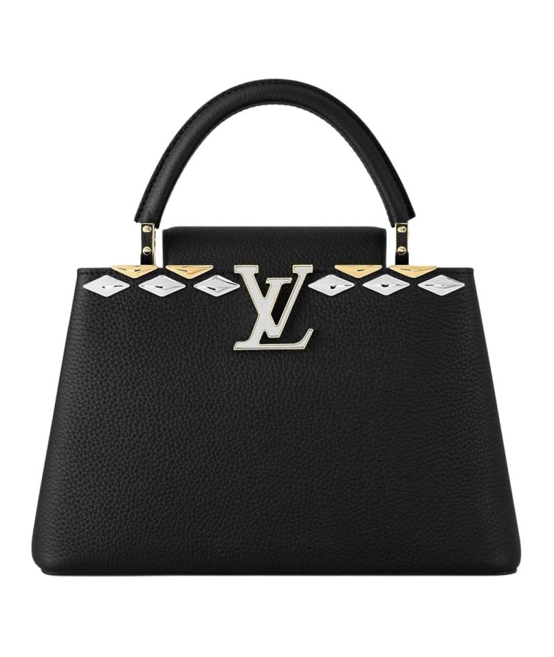 LOUIS VUITTON Черная кожаная сумка через плечо, фото 1