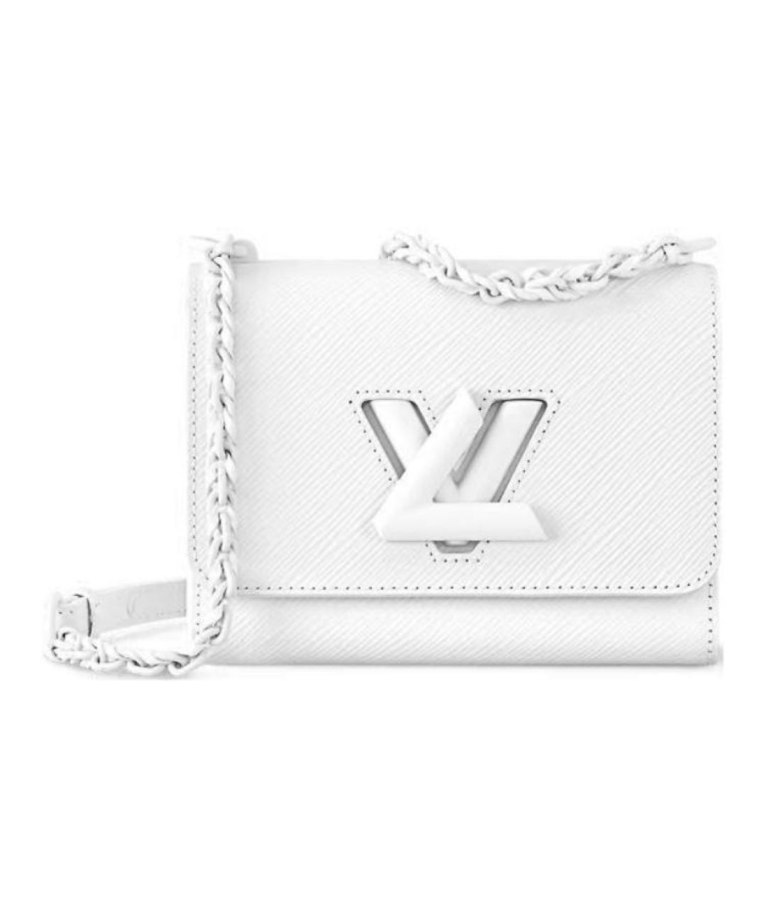 LOUIS VUITTON Белая кожаная сумка через плечо, фото 1