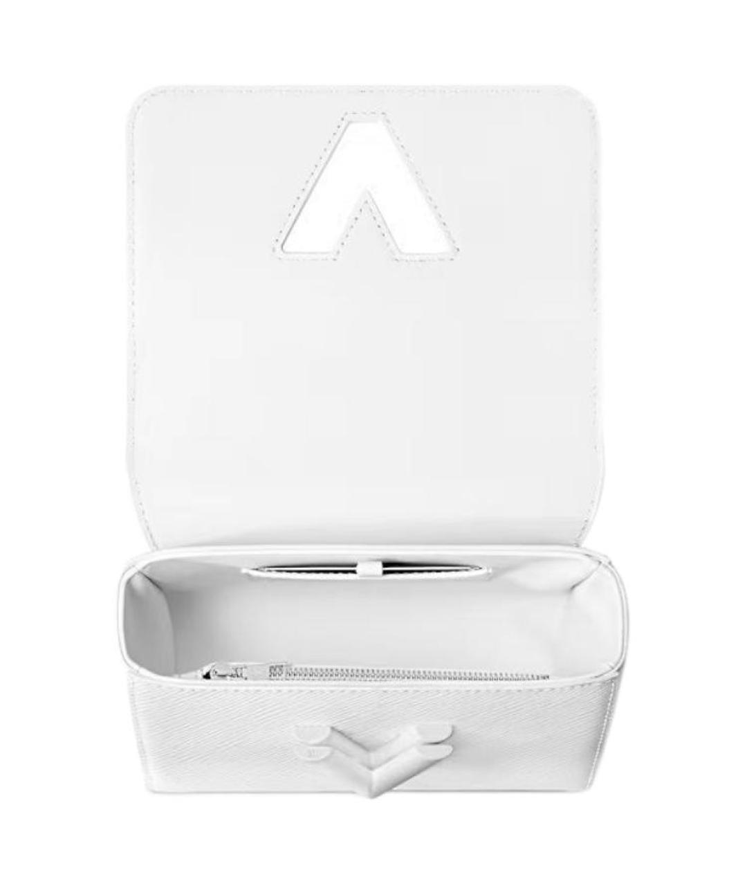 LOUIS VUITTON Белая кожаная сумка через плечо, фото 3