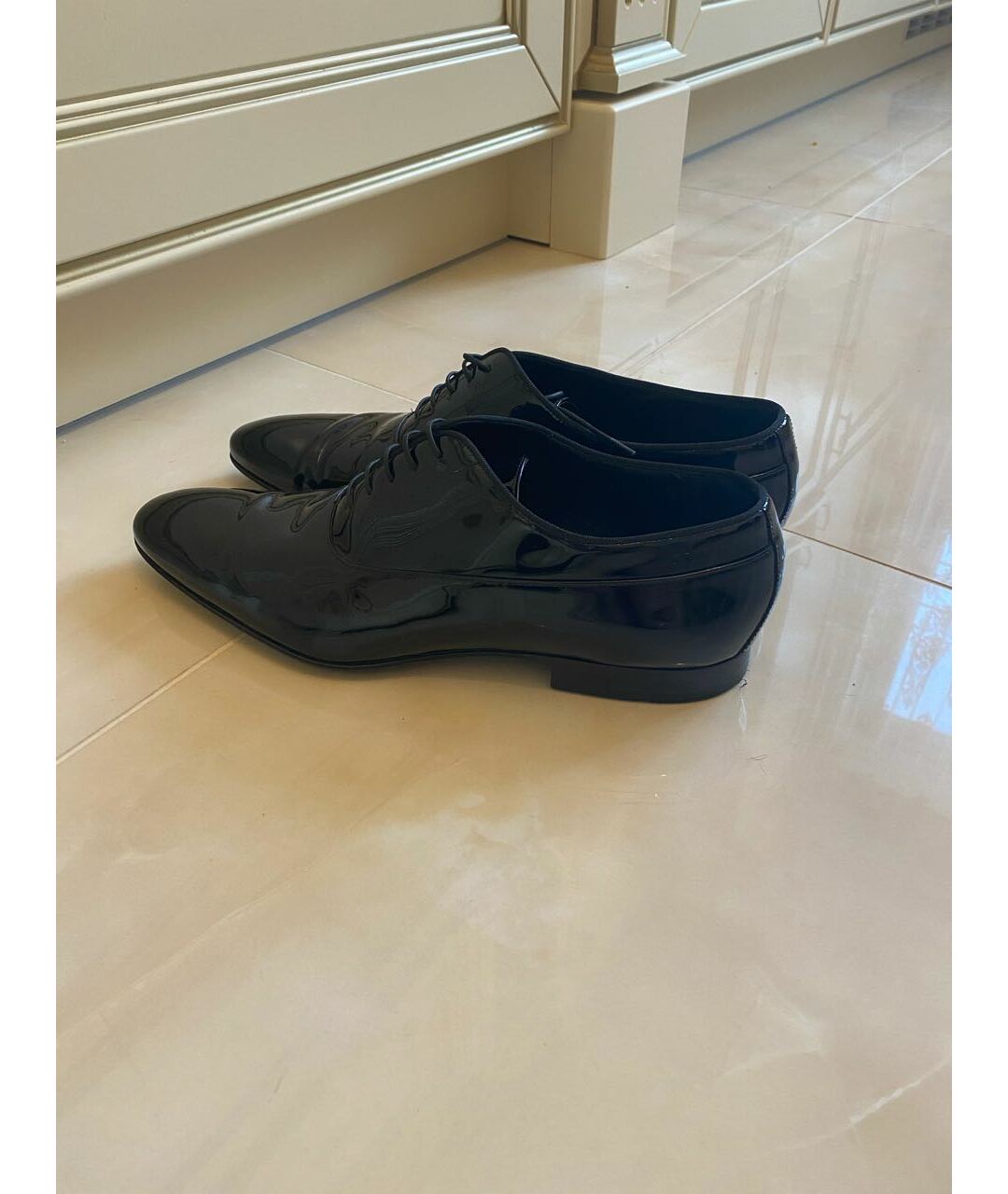 HUGO BOSS Черные туфли из лакированной кожи, фото 6