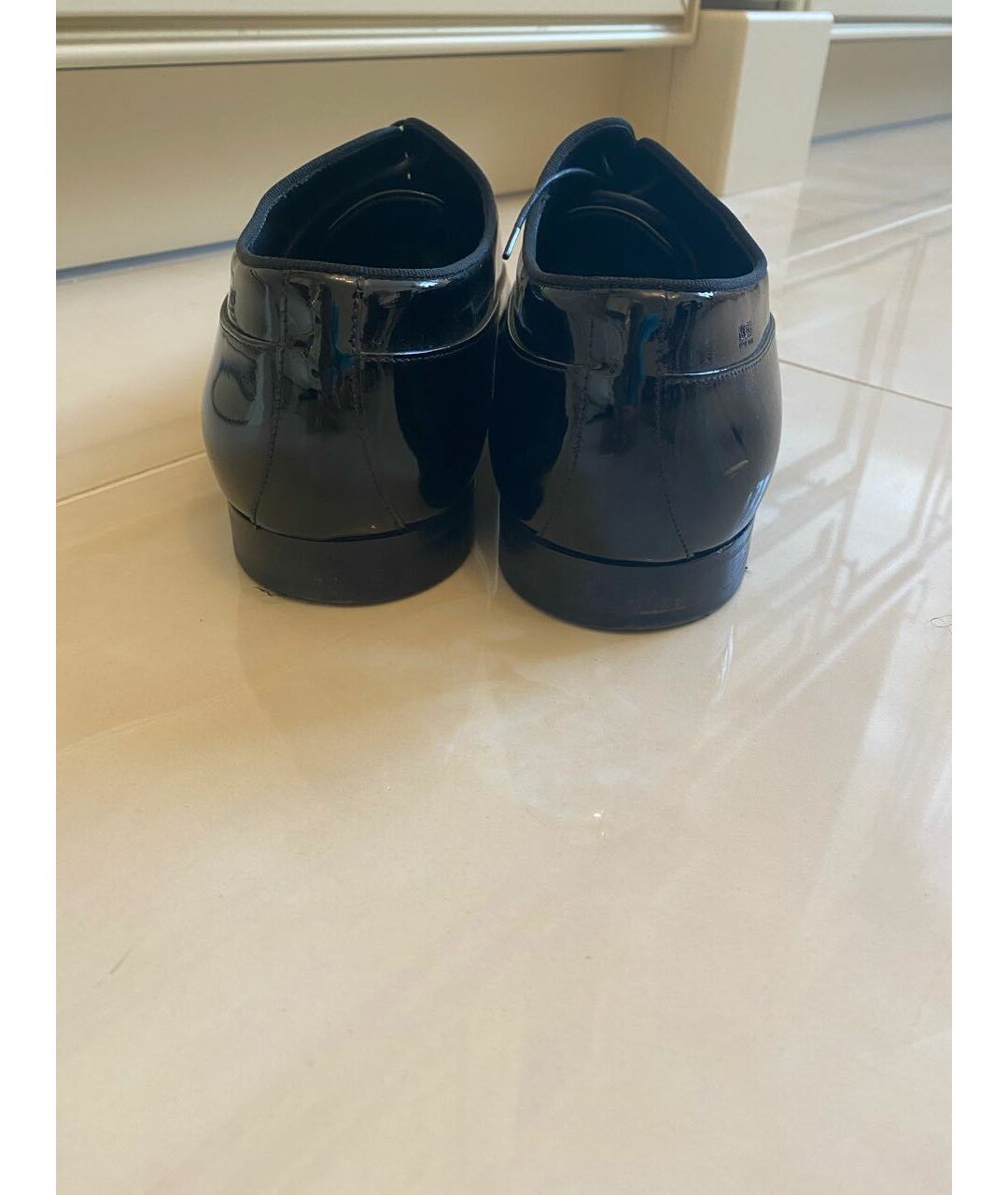 HUGO BOSS Черные туфли из лакированной кожи, фото 4
