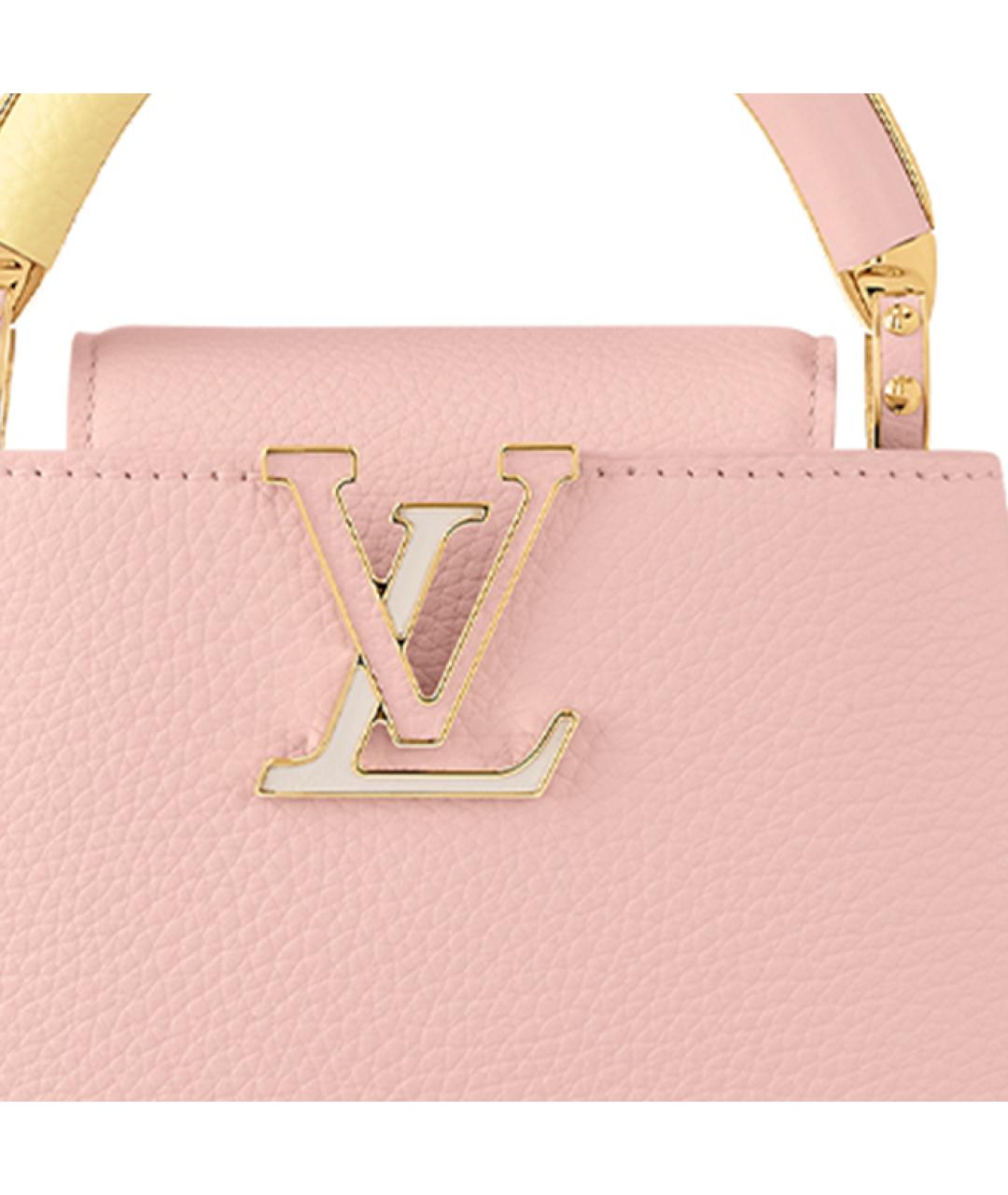 LOUIS VUITTON Розовая кожаная сумка через плечо, фото 4